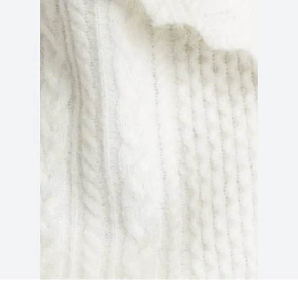 MADEWELL Cable Winslow Mockneck Pullover Sweater Alpaca NEW - Picture 12 of 16